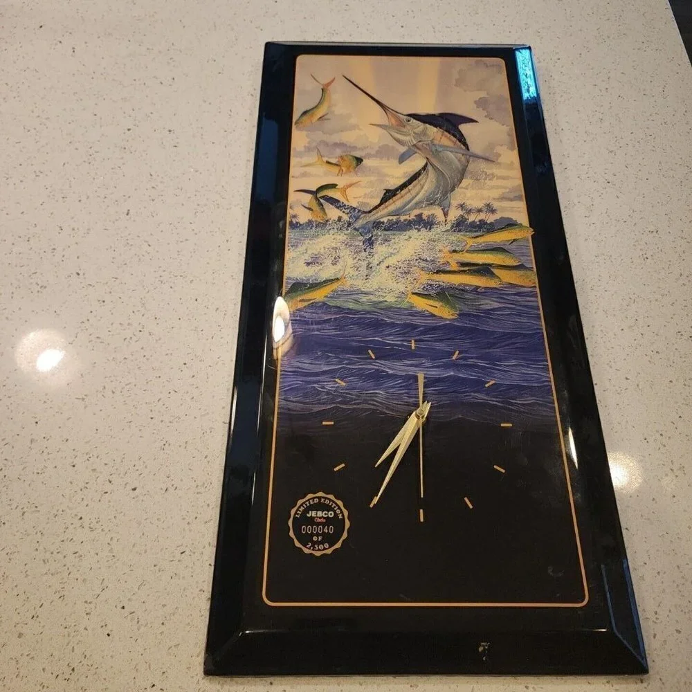 Jebco Limited Edition Wall Clock #000040 Of 2500 Marlin Fish Ocean